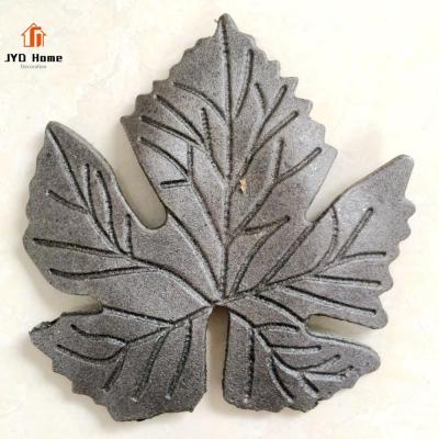 China Wrought Iron Rosettes Panels For Door Railing JYD Decorative Cast Steel Grape Leaves Wrought Iron Flowers Wholesale for sale