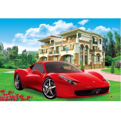 China House Decoration Fashion Design Good Selling Lamborghini Garden Mansion Prints Custom Posters for sale