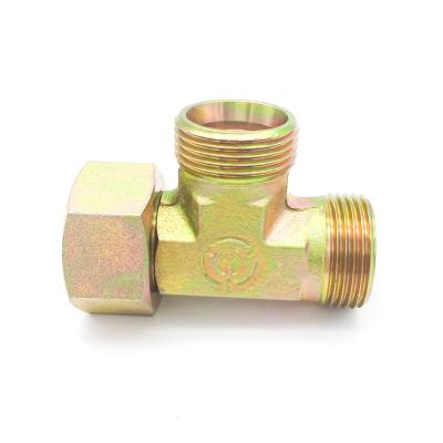 China Railway Locomotive And Construction Vehicle Equipment Plumbing Pressure Pipe Fittings Male Threaded Straight Tee for sale