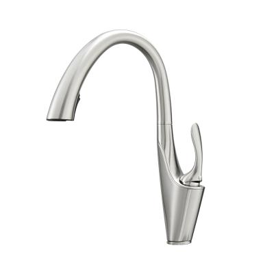 China New Modern Brushed Single Handle Kitchen Faucet Pull Down Kitchen Faucet FLG Design Pull Down Kitchen Faucet for sale