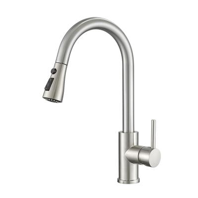 China Griferia FLG Griferia Professional Para Fregadero / Single Handle Pull Down Sprayer Kitchen Faucet for sale