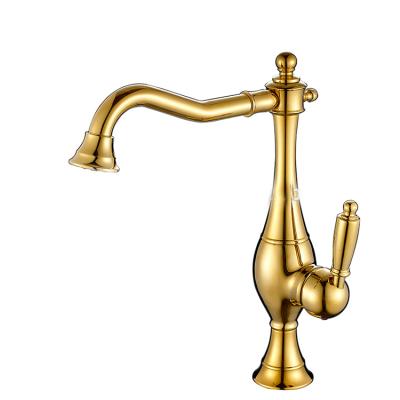 China China Manufacturer Gold Basin Faucets Metered Brass Faucets Bathroom Faucets for sale