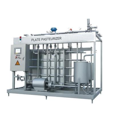 China Professional UHT 150l pasteurization and cooling line HTST Pasteurizer with PLC for sale