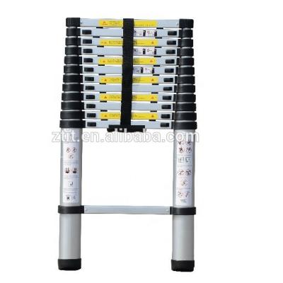 China Adjustable Aluminum Supermarket Telescopic Folding Ladder Folding Ladders for sale