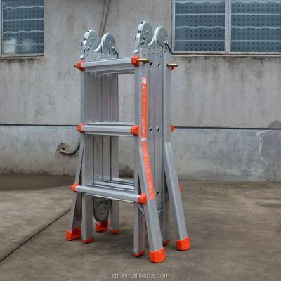 China Folding Ladders Adjustable Platform Aluminum Ladder for sale