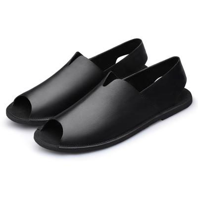 China Thermal Summer Sandals Men Non-slip Shoes Unisex Bathroom Slippers Comfy Slides Beach Flip Flop Soft Business Driving Shoes Gentleman for sale