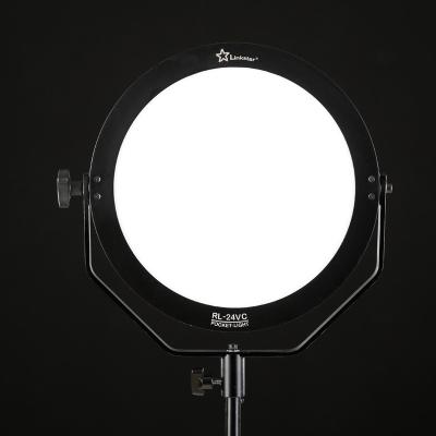 China Adjustable Flash Point 24W Round LED Studio Visual Soft Light for Film Photography RL-24VC for sale