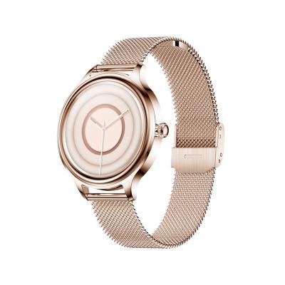 China Touch Screen OEM Karen M KM05 Smart Watch Gift Free Rubber Strap Stainless Steel Waterproof Strap For Smart Watch Women KM05 HW22 for sale