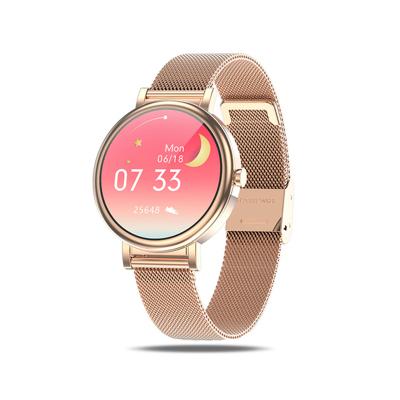 China Touch Screen OEM Smart Watch LW06 Metal Strap IP68 Waterproof Wrist Band New Popular Diamond Watch In Europe USA For Female Women for sale