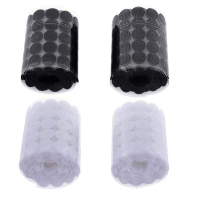 China Wholesale Sheer Nylon Tie Elastic Velcroes Fasten Double Sided Self Adhesive Pair Hook And Loop Dots for sale