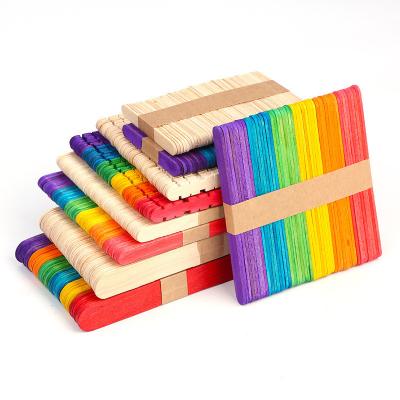 China Viable Wholesale Wooden Ice Cream Sticks Machine Wooden Popsicle Acrylic Ice Cream Sticks Craft Sticks for sale