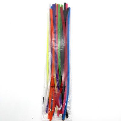 China Multi Color DIY Accessories Pipe Cleaners Kids Diy Art Toy Metallic Chenille Stems For Craft Decoration for sale