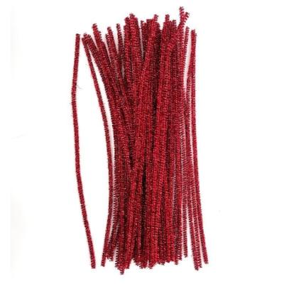 China Red Thumb 100pcs Fuzzy Stick Craft Chenille Stem Tinsel Pipe Cleaner from Tinsel Glitter Chenille Stem Sticks 12 DIY Accessories for sale