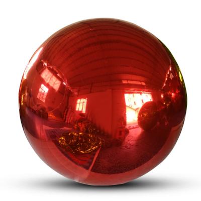 China Factory Price Inflatable Advertising Mirror Ball PVC Colorful Red Mirror Ball On Sale for sale