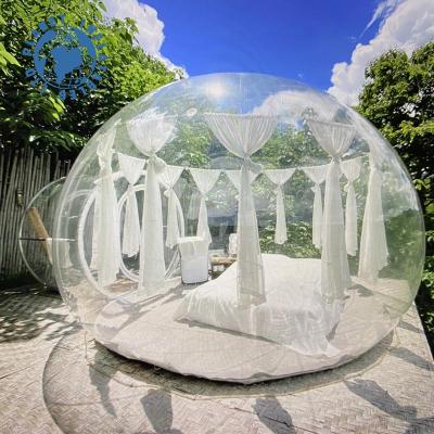 China Outdoor PVC Inflatable Bubble Dome Tent Transparent Inflatable Camping Bubble Tent For Rent for sale