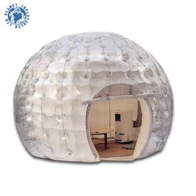 China portable dome tent water proof crystal clear air bubble dome inflatable transparent camping tent for sale for sale