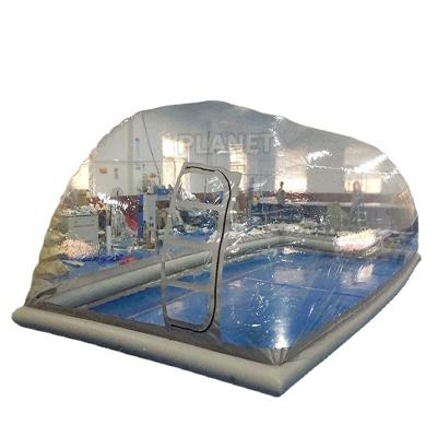 China Lake Customized Transparent Inflatable Clear Inflatable Pool Cover Tent Inflatable Bubble Dome For Sale for sale