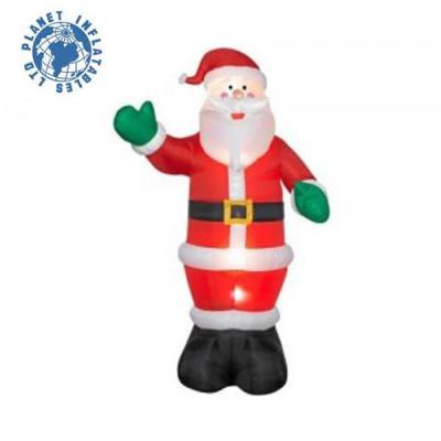 China Hot Customized Character Inflatables Santa Claus Model For Festival Christmas Decoration 210D Oxford Cloth Airblown for sale