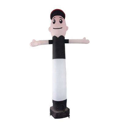 China Custom Grid Fabric Giant Logo Waving Arm Man Air Dancer Inflatable Wave Man Sky Dancer For Sale for sale