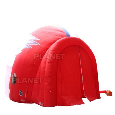 China Wholesale PVC Or Oxford Cloth Inflatable School Helmet Tunnel Advertising Inflatable Football Helmet For Sport Event for sale