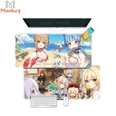 China MONKEY OEM HEATING Design Customized Shape Oppai Mouse Pad Microfiber Mouse Pad for sale