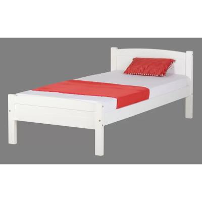 China Easy Assemble Bed Modern Solid Wood Fashion Carved Bed French Bedroom Furniture White Pine Kids Bed Solid Wood for sale