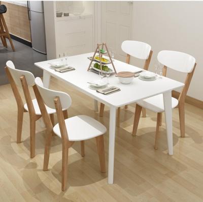 China Simple Modern Convertible Family Round Table Small Dining Table Chair Sets for sale