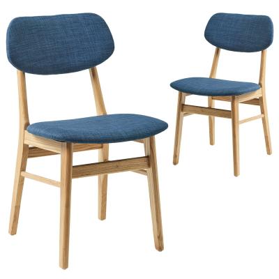 China Convertible Home Furniture Wooden Kitchen Modern Design Dining Chairs Indoor Furniture Colorful Wooden Dining Chairs With Wooden Leg for sale