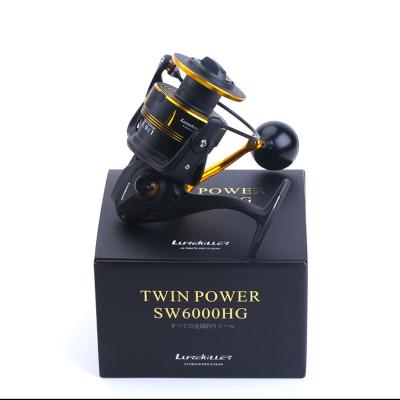 China Lurekiller Fishing Reel Japan Surf Mount Fishing Reel TWINPOWER Series Spinning Trolling Fishing Reel 6000HG for sale