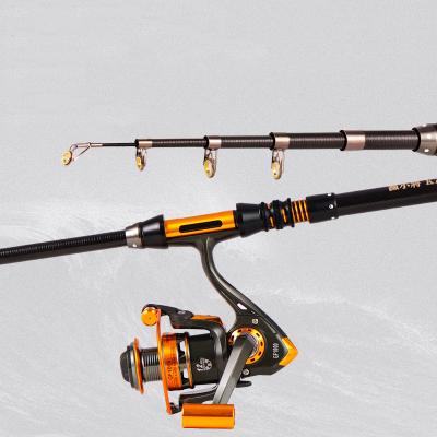 China High Carbon Ultralight Portable Spinning Telescopic Fishing Rod and Reel Set Sea Fishing Combo Rod with Reel for sale