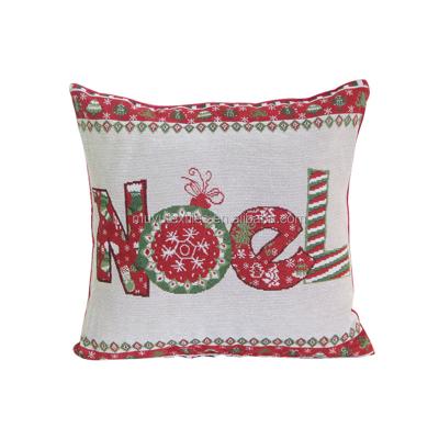 China Jacquard Customize Pattern CHRISTMAS Throw Pillow Case Deer Christmas Tree Cushion Cover for sale