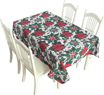 China Oilproof Reliable Quality Thick Jacquard Fabric Tablecloth for sale