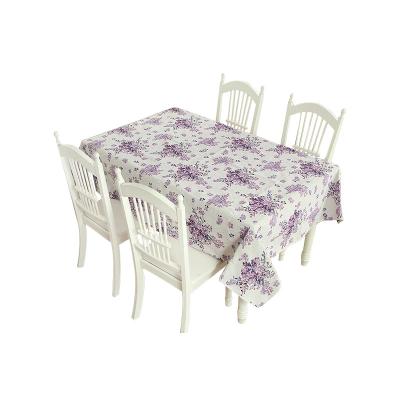 China Bulk Sale Oilproof Thick Dining Table Cloth Jacquard Table Cloth for sale