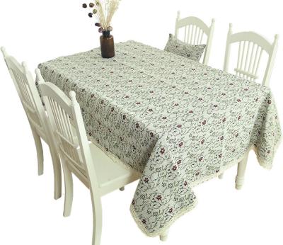 China Hot Selling Oilproof Dining Restaurant Luxury Jacquard Christmas Tablecloth for sale