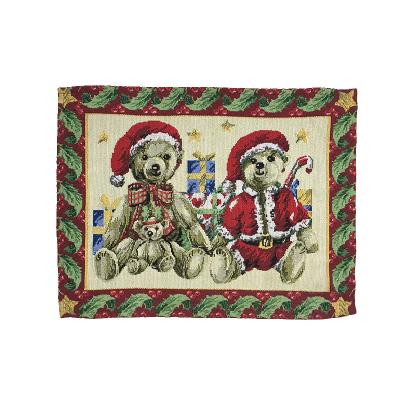 China Durable The Most Popular Christmas Fabric Place Mat Rugs for sale