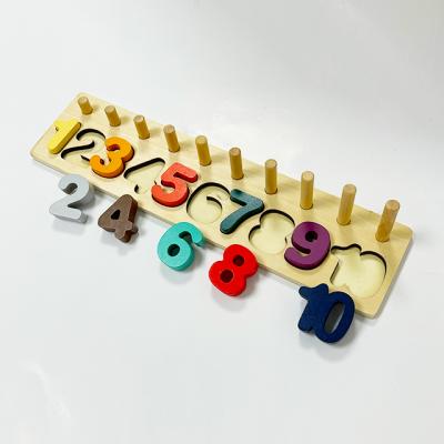 China Brain Game Factory Direct Wholesale Durable Wooden Letter and Number Toys for sale