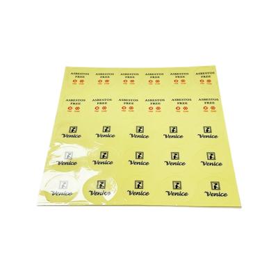 China Waterproof Food Product Custom Company Logo Adhesive Printing Waterproof Label Sticker Paper for sale