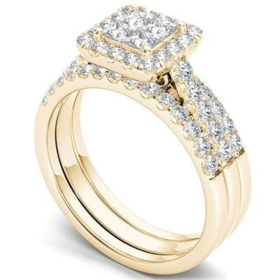 China Women's Luxury Crystal Ring Of Beauty Wedding And Finger Rings for sale