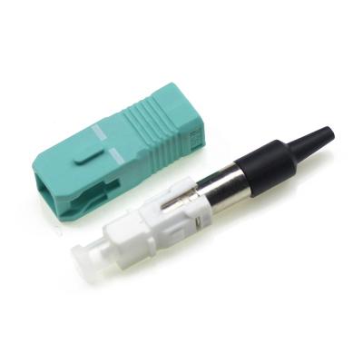 China Network green sc/apc fiber optic connector fc SM 0.9mm quick connector for sale