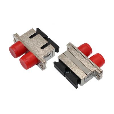 China Duplex FC To SC Single Fiber Adapter Duplex Mode SC FC Adapters Metal Hybrid Adapter for sale