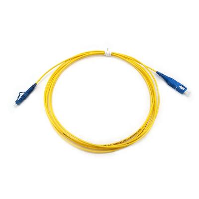 China FTTH LC-SC SM SX 2.0mm LSZH Optical Fiber Patch Tie Down FTTH Fiber Jumper Cables for sale