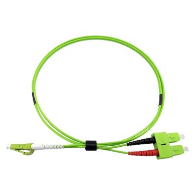 China FTTH SC To LC Multimode Duplex OM5 Fiber Optic Patch Tie Down 2.0mm LSZH OEM Customized for sale