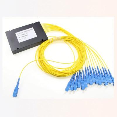 China FTTH Telecom Casset PLC 1x16 Optical Splitter With SC UPC Connector for sale