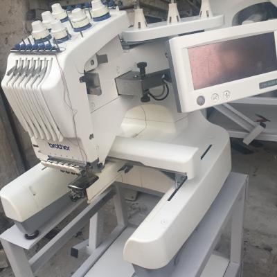 China Good Condition Used Garment Shops Brother PR600 Single Head Automatic Industrial Embroidery Sewing Machine for sale