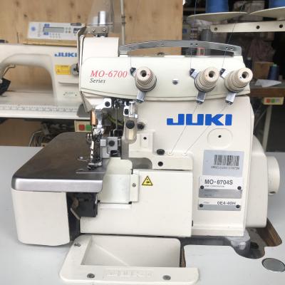 China Garment shops used juki6704S, super high speed, 4-thread, overlock sewing machine for sale