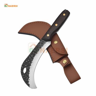 China Wholesale High Quality Minimalist Coconut Durian Knife With Cover Sheath Outdoor Knife for sale