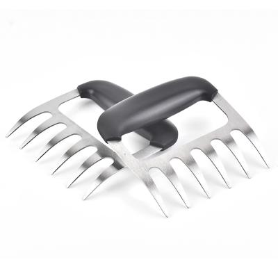 China Wholesale Metal Pulled Pig Bear Easily Cleaned Barbecue Claws Meat Shredding Claws Set With Plastic Handle for sale