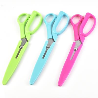 China Durable Wholesale Sewing Plastic Tailoring Scissors With Cover for sale