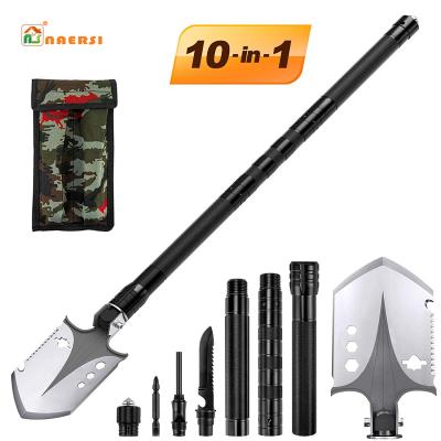 China Wholesale Outdoor Multifunctional Folding Shovel Infantry Tactical Shovel Survival Camping Military Shovel for sale