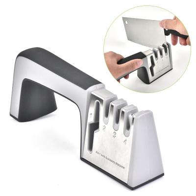 China Wholesale high quality knife sharpener stocked 4 in 1 scissors and knife sharpener for sale